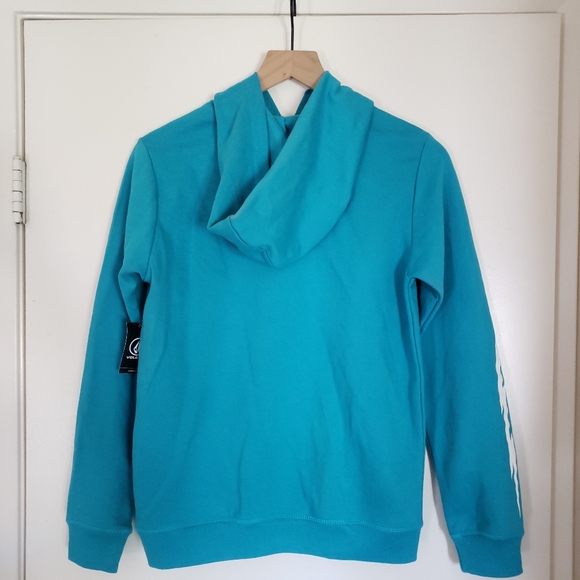 Volcom Blue Hooded Sweatshirt. Tags.  Large. - Picture 10 of 10
